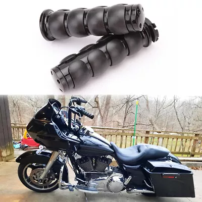 Motorcycle Black 1  Handlebar Grip For Harley Davidson Road Glide Special FLTRXS • $37.11