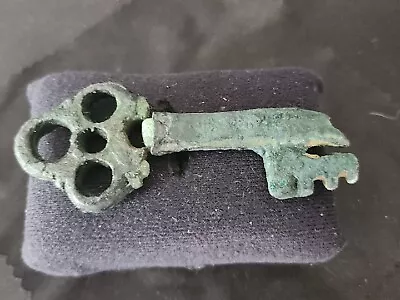 Early Post Medieval Beautiful Patina Bronze Key. Please Read Description. LA80s • $183.13