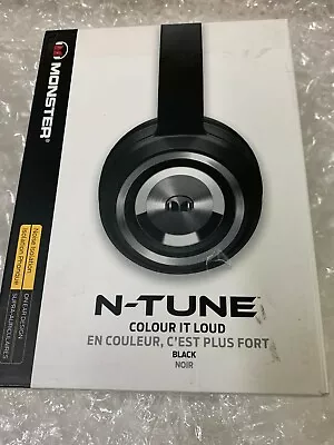 Genuine Monster N-Tune Colour It Load Noise Isolation Headband Headphones  Black • $44.99