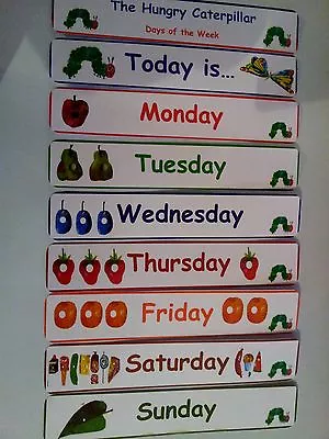 Hungry Caterpillar -Days Of The Week-  Teaching Resource -home/class/display • £4.42