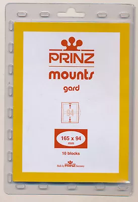 Prinz Scott Stamp Mounts Size 165/94 BLACK Background Pack Of 10 • $4.64