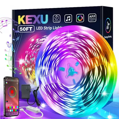 Tira De Luces 50FT LED RGB Color Tiras Led Para Decoracion Habitacion Cuarto • $9.53