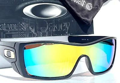 Oakley BATWOLF Matte Black Gold Icon POLARIZED Galaxy Gold Sunglass 9101 • $187.88