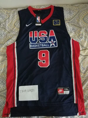 £49.99 • Buy Michael Jordan Dream Team USA  Basketball Jersey Navy Blue Sz S To XL