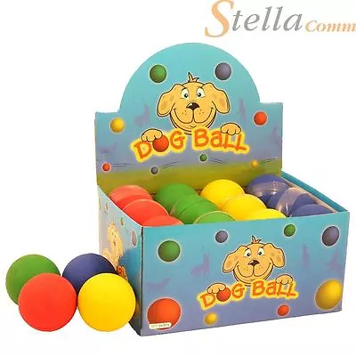 £6.99 • Buy 63mm Large Rubber Bouncy Dog Balls Tennis Floating Catch Fetch