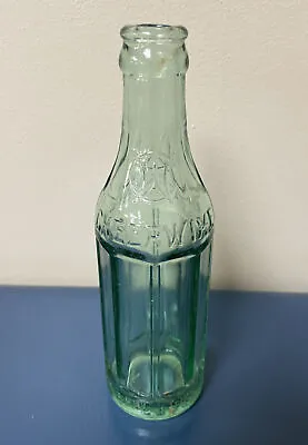 $32.75 • Buy 1920’s Vtg Green Glass Embossed Octagonal Cheerwine Bottle 6 Oz Granite Falls NC