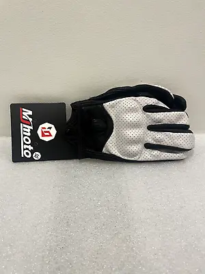 NEW Mjmoto Motorcycle Gloves For Men/Women Goatskin Leather Vented • $15