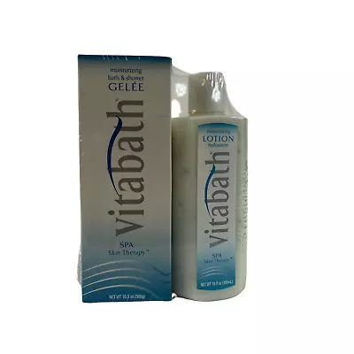 Vitabath Spa Skin Therapy Shower Gel & Moisturizing Lotion 2 Pack 10.5 Oz Gelee • $39.99