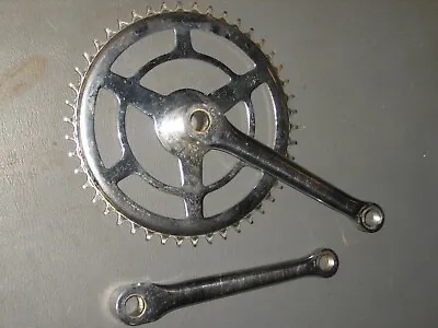 VINTAGE BICYCLE RALEIGH AMF HERCULES 46T 3 SPEED CRANKSET 60s TRIUMPH ROBIN HOOD • $14.99