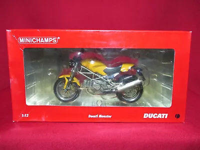 Ducati Monster 900 Rare Yellow Minichamps Classic Bike Minichamps 1/12 • $160.84