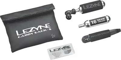 Lezyne Caddy Sack Pouch With C02 Tire Repair Caddy Kit: Black • $32.99