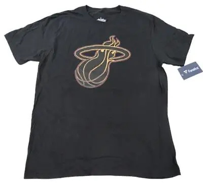 New-Minor-Flaw Miami Heat Mens Size 2XL 2XLarge Black Shirt • $9.06