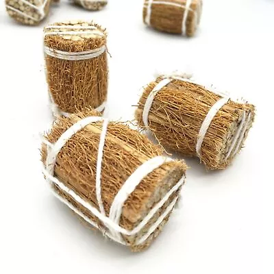 $4.69 • Buy 3PC Dollhouse Miniature Firewood Straw 1:12 Scale Handmade Fireplace Accessories