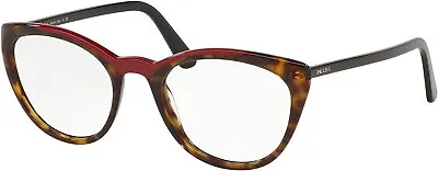 PRADA PR 07VV 3201O1 Havana Red Demo Lens 53 Mm Women's Eyeglasses • $69.99