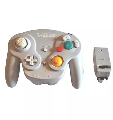 Nintendo Gamecube WaveBird Wireless Controller Grey Authentic & Receiver Tested • $79.99