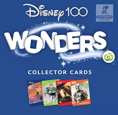 Woolworths Disney 100 Wonders Collector Trading Cards 2023 Choose Woolies Wonder • $3.95