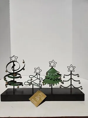 Vintage Pier 1 Imports Christmas Trees Photo Holder Wire Picture Holders • $29.95