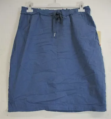 LagenLook Ladies Stretchy 76% Viscose 'Magic' Short Skirt One Size:Regular&Plus • £15