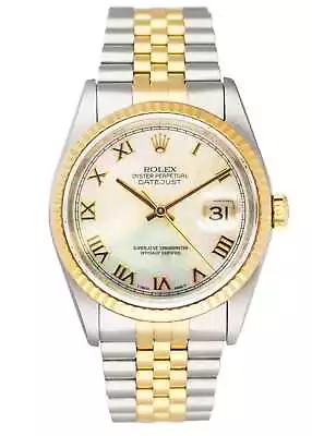 Rolex Datejust 16233 Mother Of Pearl Dial Mens Watch • $8398.95