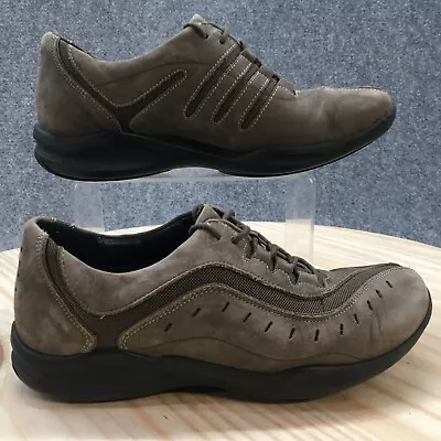 $25.64 • Buy Clarks Wave Shoes Womens 8 M Wheel Sneaker Brown Leather Low Top Lace Up Casual