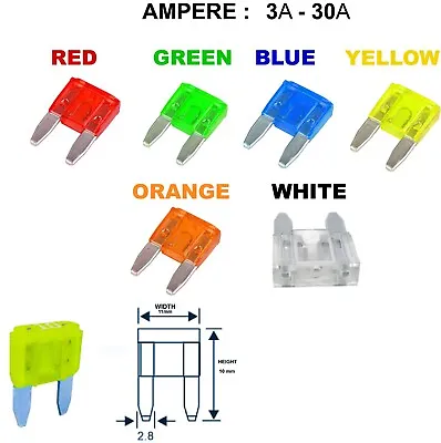 Car Blades Fuses 5A 10A 15A 20A 25A 30A Auto Car Fuses Bike And Truck. • £41.59