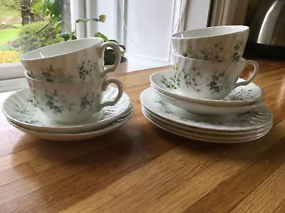 Lovely Minton Spring Valley 12-piece Bone China Tea Set In Good Condition • £30