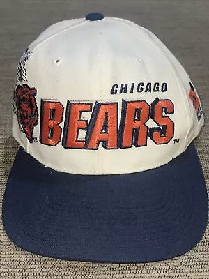 Vintage 90s Sports Specialties NFL Chicago Bears Shadow Stitch Snapback Cap Hat • $74.99