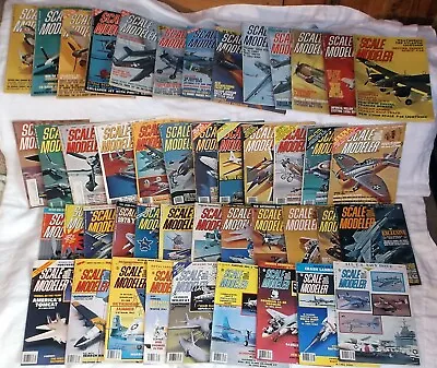 Huge Lot Of 46 Vintage “Scale Modeler” Magazines (1973-1988) • $38