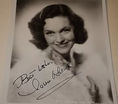 Maureen O'sullivan /  8 X 10  B&w  Authentic  Autographed  Photo • $400