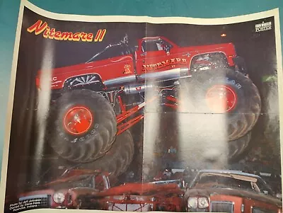 1988 Four Wheeler Nitemare 2  Monster Truck Poster • $0.99