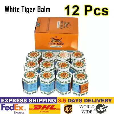 12X 30g Tiger Balm White Ointment Thai Herbal Aroma Relaxing Massage Balm Joint • $95.55