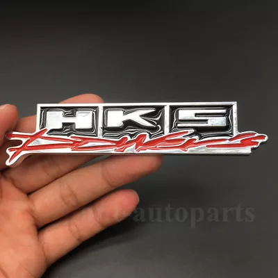 Metal HKS Power&Sports Emblem Auto Car Trunk Rear Side Badge Decal Sticker JDM • $6.90