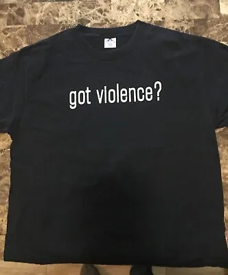 Marilyn Manson Got Violence Vintage Black T-shirt Large Rare NIN  • $120