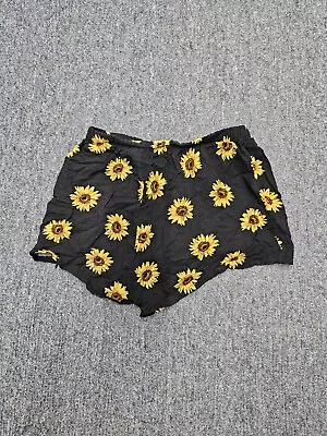 Unbranded Sunflower Athletic Shorts Women's S (Black/Yellow) • $10