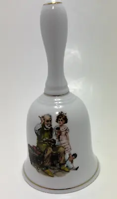 Norman Rockwell  The Cobbler  Porcelain Collectible Bell 1986 Museum Collection • $8.99