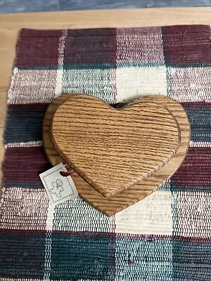 Vintage Wood Double Heart Quilt Blanket Display Hanger Holder • $35