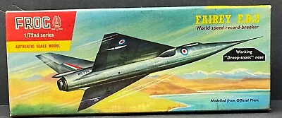 Frog 1:72 Fairey F.D.2 Supersonic Jet Vintage Model Airplane Kit F333 As Is • $98.99