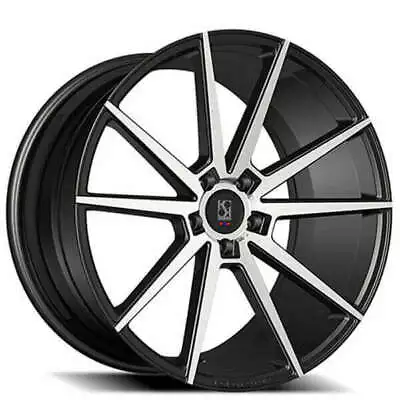 (4) 22  Koko Kuture Wheels Le Mans Black Machied Rims (B43) • $2800