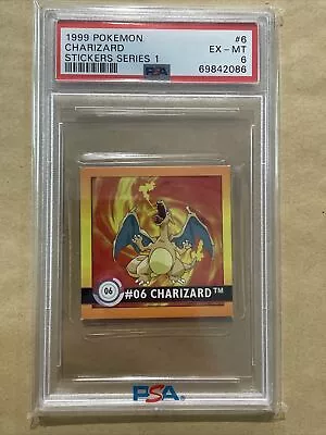 $19.99 • Buy PSA 6 Charizard 🔥 06 Stickers Series 1 1999 🔥 Mint Condition 🍀