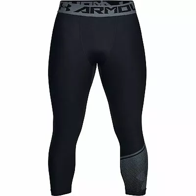 Under Armour 3/4 Leggings Compression Men's Sports Exercise Adults Size Small • £34.99