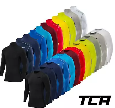 £15.99 • Buy Compression Base Layer Top TCA Pro Performance Mens Boys Crew & Mock Neck