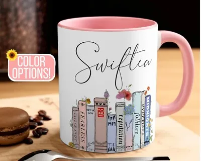 Swiftea Coffee Mug Birthday Gifts For Her Music Album As Books Accent Mug 11oz • $15.99