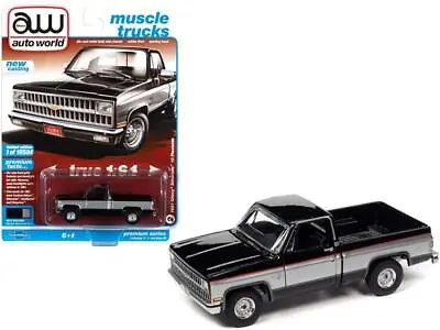 1981 Chevrolet Silverado 10 Fleetside Pickup 1:64 Diecast Car - Autoworld 64302B • $12.95