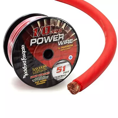 Rockford Fosgate 0 AWG 100% Oxygen Free Copper Power/Ground Wire Red Lot • $16.70