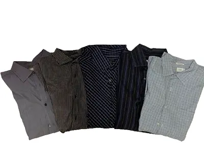 Lot Of 5 Men's Dress Shirts ~ Banana Republic ~ J Crew ~ XL 17 - 171/2 • $19.99