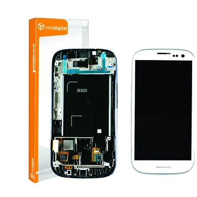 For Samsung Galaxy S3 I9300 White Lcd Digitiser With Frame • $35.40