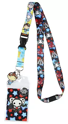 Neon Genesis Evangelion Anime ID Badge Holder Lanyard W/ Rubber Pendant • $10.95