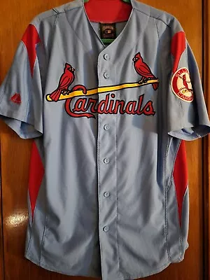 Majestic Cooperstown Collection MLB St Louis Cardinals  Jersey Size L • $22.50