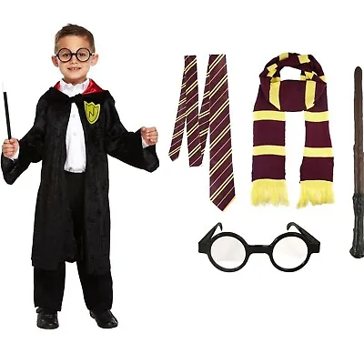 Wizard Roald Fancy Dress Costume Boys Kids Child Book Day Week Outfit Accessory • £18.82