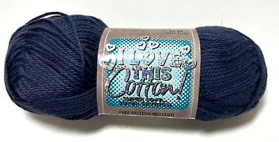 I Love This Cotton Yarn #306 Dark Denim 3.5 Oz 180 Yards 100% Cotton NEW • $5.99